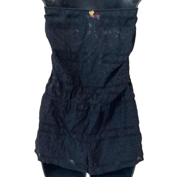 Victoria’s Secret Black Lace Strapless Cover Up Romper - Picture 7 of 7